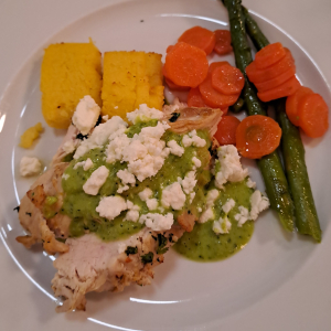 Hähnchen mit salsa